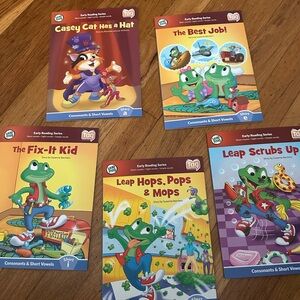 Like new leapfrog vowels books (5)  excellent condition
